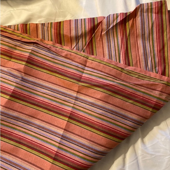 Multicolor Mexican Serape Inspired Stripes 3D Vertical Lines Shower Curtain - Picture 2 of 6